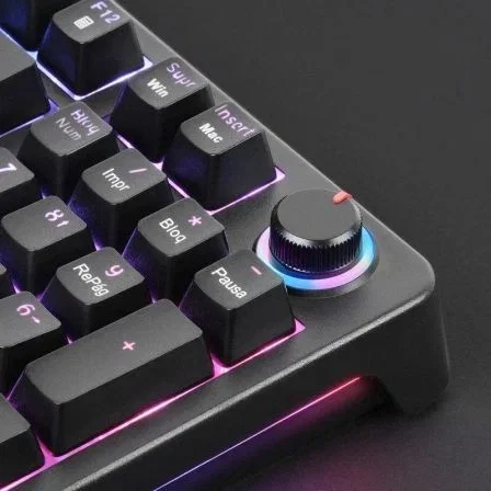Mars Gaming MKPROYES Teclado Mecánico RGB Negro con Switches Amarillos Silenciosos